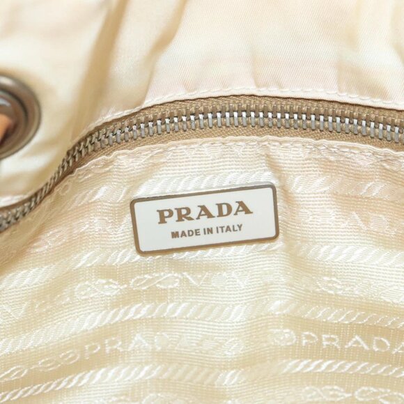 PRADA Shoulder Bag Nylon White Auth 109902 - Picture 11 of 15
